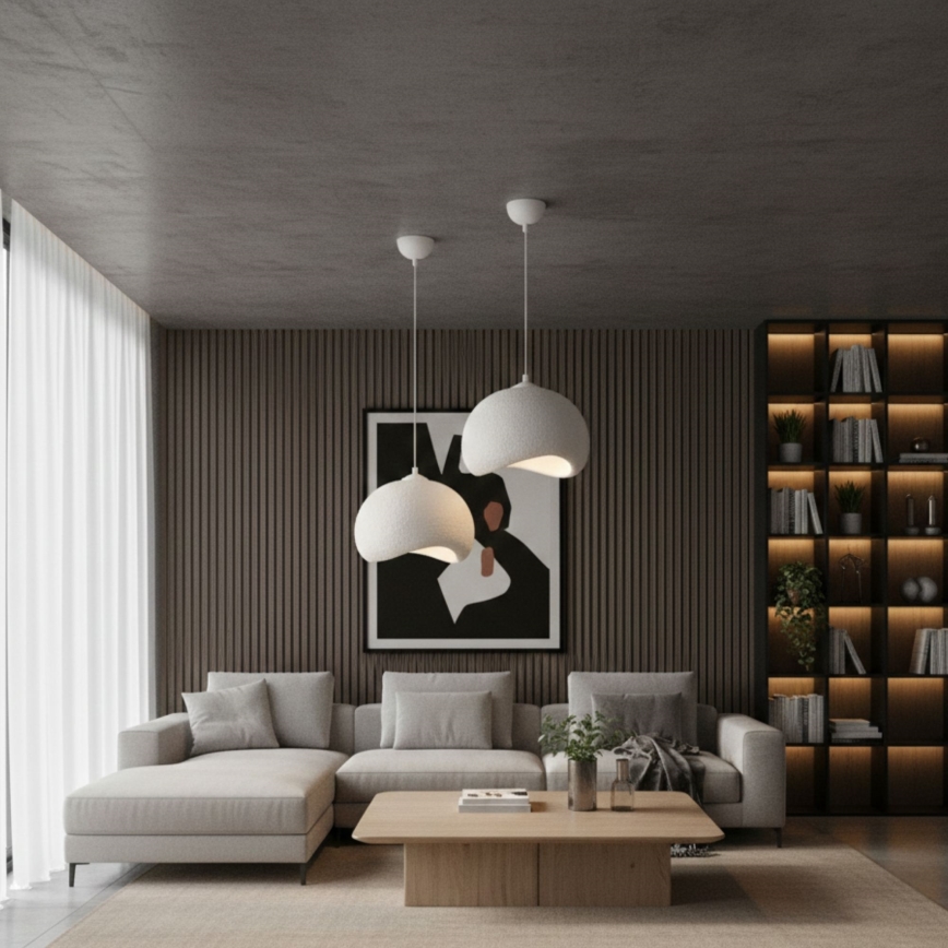 Brilagi - Lustr na lanku WABI SABI 1xE27/40W/230V pr. 34 cm bílá