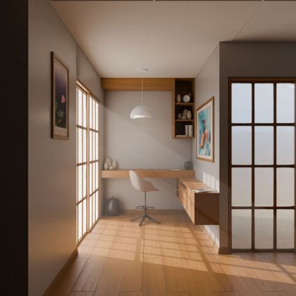 Brilagi - Lustr na lanku WABI SABI 1xE27/40W/230V pr. 35 cm bílá