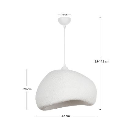 Brilagi - Lustr na lanku WABI SABI 1xE27/40W/230V pr. 42 cm bílá