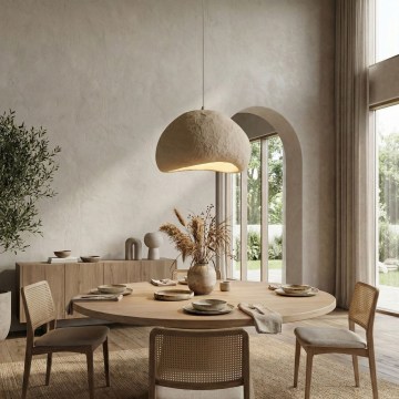 Brilagi - Lustr na lanku WABI SABI 1xE27/40W/230V pr. 50 cm béžová