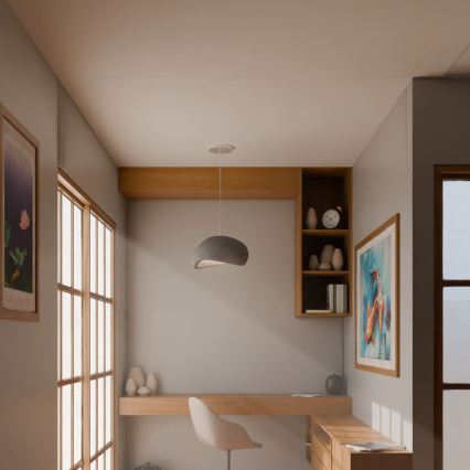 Brilagi - Lustr na lanku WABI SABI 1xE27/40W/230V šedá