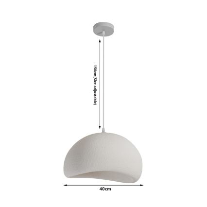BRILAGI - Lustr na lanku WABI SABI 1xE27/60W/230V pr. 40 cm bílá