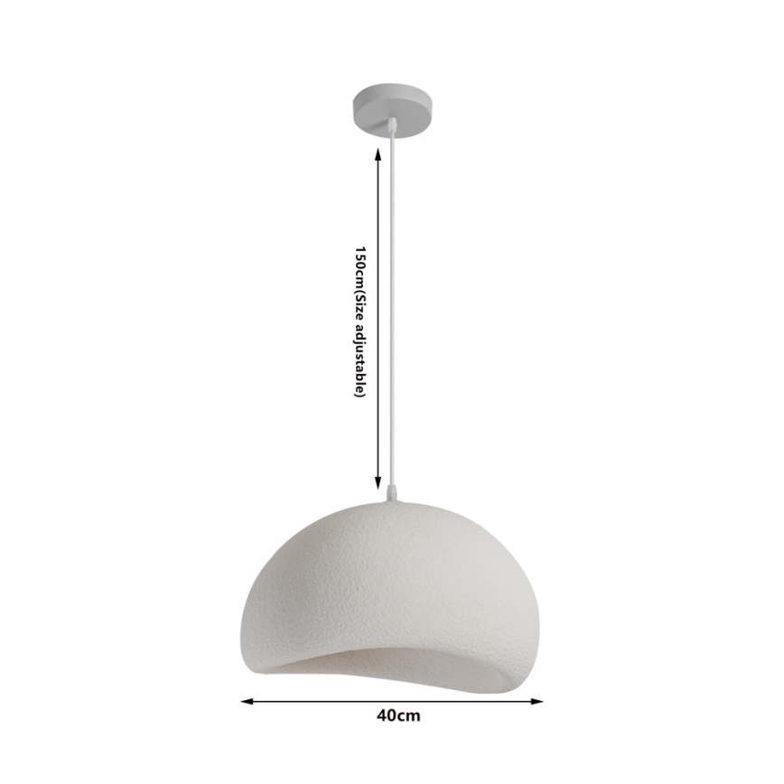 BRILAGI - Lustr na lanku WABI SABI 1xE27/60W/230V pr. 40 cm bílá