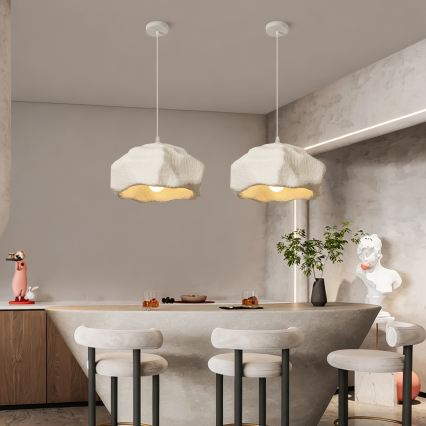 BRILAGI - Lustr na lanku WABI SABI 1xE27/60W/230V pr. 42 cm bílá