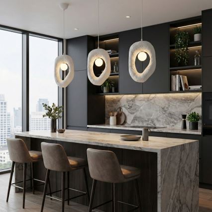 Brilagi - Lustr na lanku WABI SABI 1xG9/8W/230V bílá