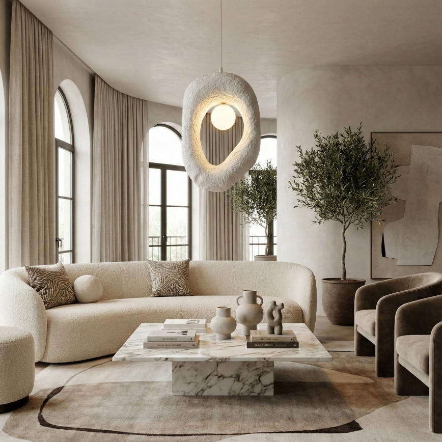 Brilagi - Lustr na lanku WABI SABI 1xG9/8W/230V bílá