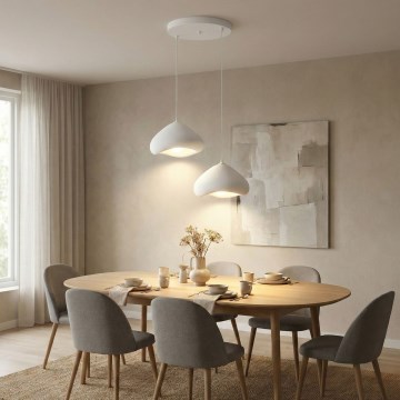 Brilagi - Lustr na lanku WABI SABI 2xE27/40W/230V pr. 45 cm bílá