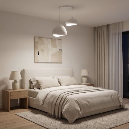 Brilagi - Lustr na lanku WABI SABI 2xE27/40W/230V pr. 70 cm bílá
