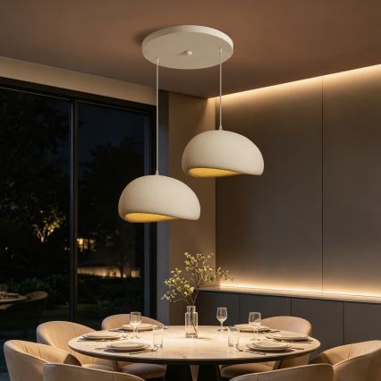 BRILAGI - Lustr na lanku WABI SABI 2xE27/60W/230V bílá