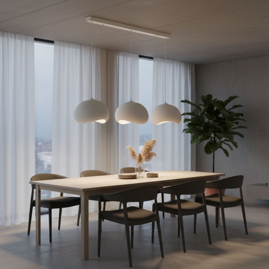 Brilagi - Lustr na lanku WABI SABI 3xE27/40W/230V bílá