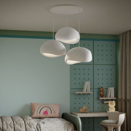 Brilagi - Lustr na lanku WABI SABI 3xE27/40W/230V bílá