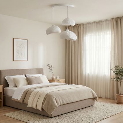 Brilagi - Lustr na lanku WABI SABI 3xE27/40W/230V pr. 60 cm bílá