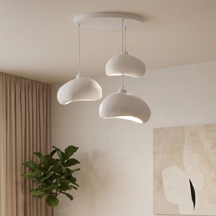 Brilagi - Lustr na lanku WABI SABI 3xE27/40W/230V pr. 60 cm bílá