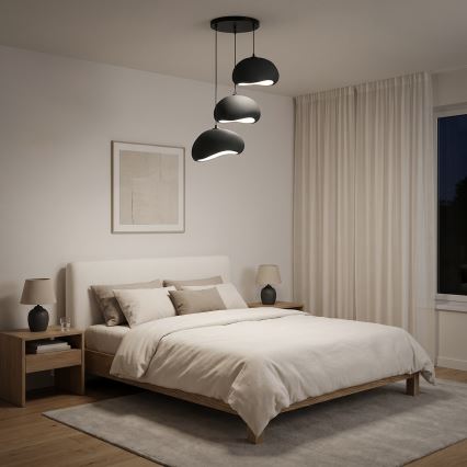 Brilagi - Lustr na lanku WABI SABI 3xE27/40W/230V pr. 60 cm černá