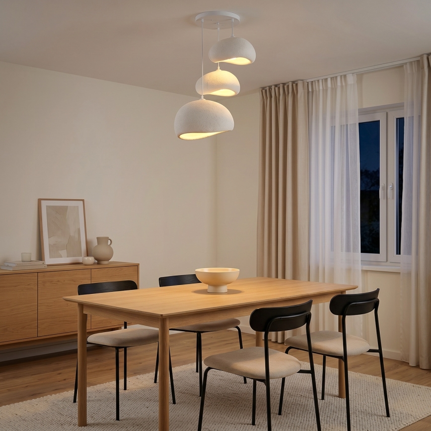 Brilagi - Lustr na lanku WABI SABI 3xE27/40W/230V pr. 76 cm bílá