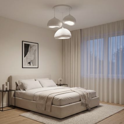 Brilagi - Lustr na lanku WABI SABI 3xE27/40W/230V pr. 82 cm bílá