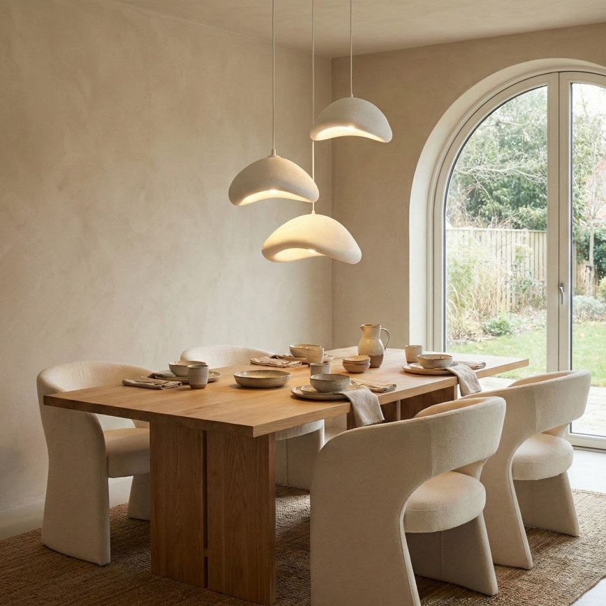 Brilagi - Lustr na lanku WABI SABI 3xE27/40W/230V pr. 82 cm bílá