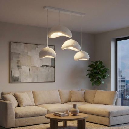 Brilagi - Lustr na lanku WABI SABI 4xE27/40W/230V bílá