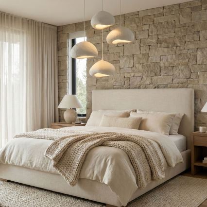 Brilagi - Lustr na lanku WABI SABI 4xE27/40W/230V pr. 95 cm bílá