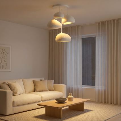 Brilagi - Lustr na lanku WABI SABI 4xE27/40W/230V pr. 95 cm bílá