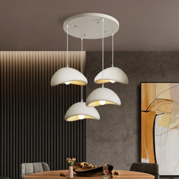 BRILAGI - Lustr na lanku WABI SABI 4xE27/60W/230V bílá