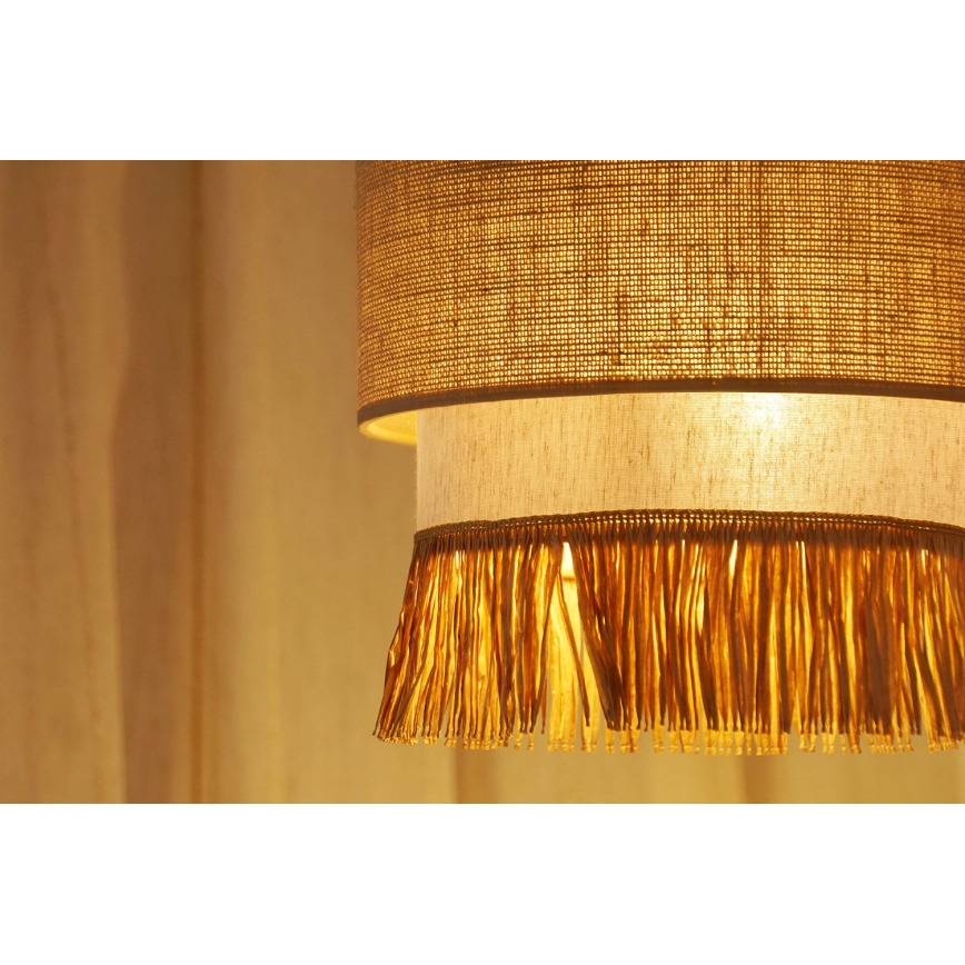 Brilagi - Lustr na lanku WINNETOU BOHO 1xE27/15W/230V pr. 25 cm hnědá/krémová