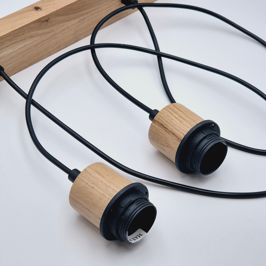 Brilagi - Lustr na lanku WOODY BASKET 2xE27/60W/230V dub