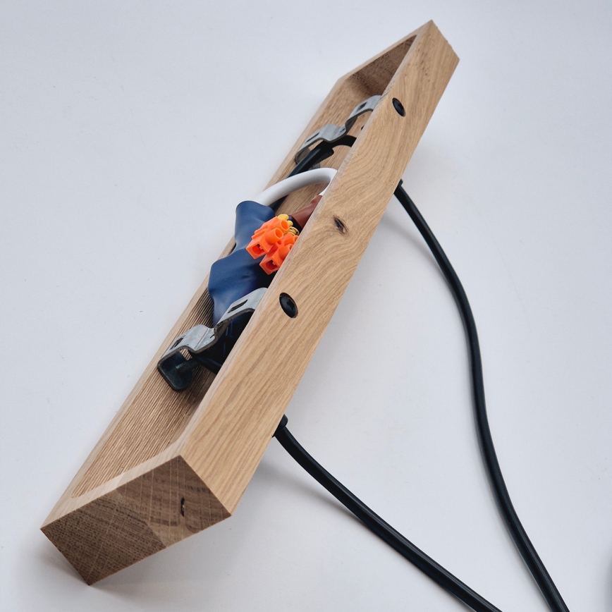 Brilagi - Lustr na lanku WOODY BASKET 2xE27/60W/230V dub