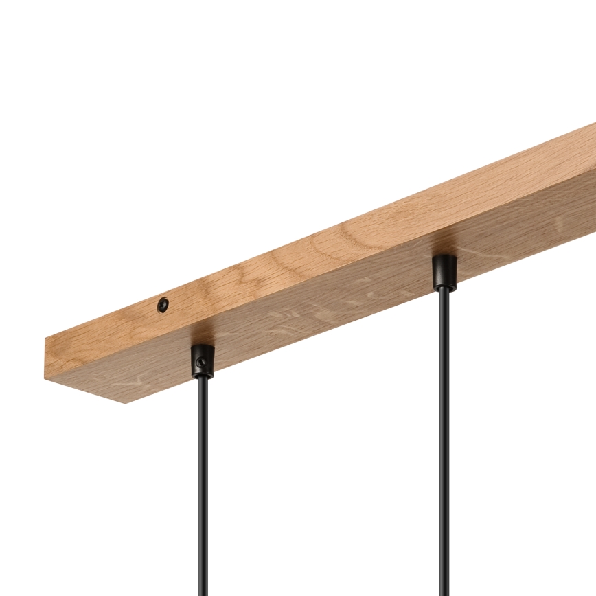Brilagi - Lustr na lanku WOODY BASKET 3xE27/60W/230V dub