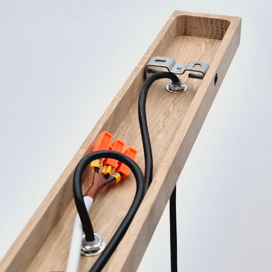 Brilagi - Lustr na lanku WOODY BASKET 3xE27/60W/230V dub