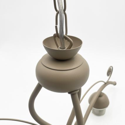 Brilagi - Lustr na řetězu ANTICO MODERN 3xE27/60W/230V béžová