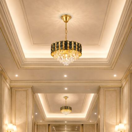 Brilagi - Lustr na řetězu CRISTAL 5xE14/40W/230V pr. 38 cm