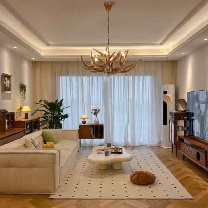 Brilagi - Lustr na řetězu DEER 6xE14/10W/230V pr. 70 cm paroží