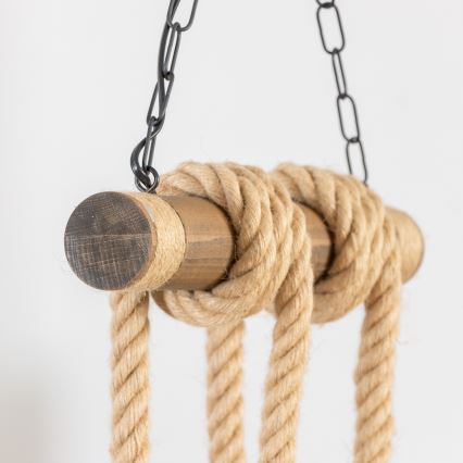 Brilagi - Lustr na řetězu KOS 4xE27/60W/230V buk