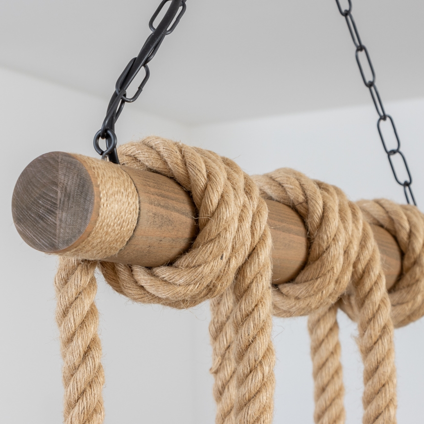 Brilagi - Lustr na řetězu KOS 6xE27/60W/230V buk