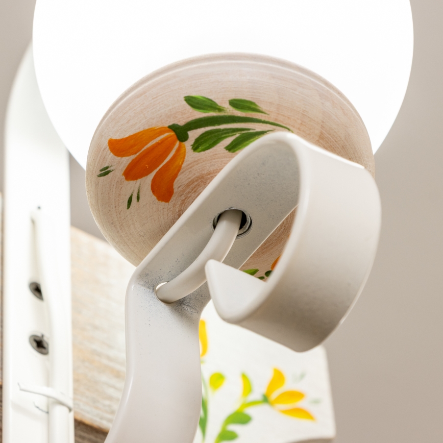 Brilagi - Lustr na řetězu QUEEN 2xE14/40W/230V buk/krémová