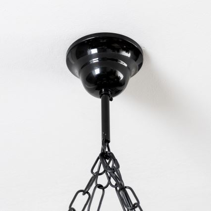 Brilagi - Lustr na řetězu QUEEN 4xE14/40W/230V buk