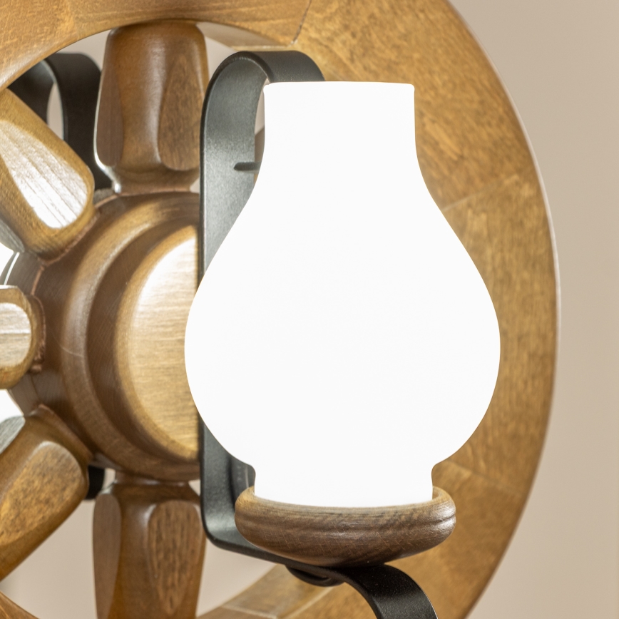 Brilagi - Lustr na řetězu ROATA 2xE14/40W/230V buk/ořech