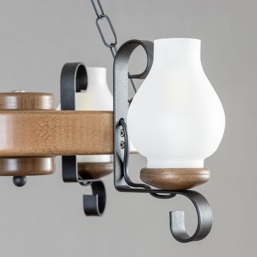 Brilagi - Lustr na řetězu ROATA 3xE14/40W/230V buk/ořech