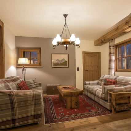 Brilagi - Lustr na řetězu ROATA 5xE14/40W/230V pr. 50 cm buk