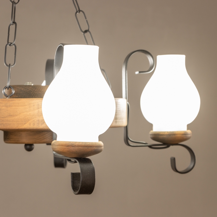 Brilagi - Lustr na řetězu ROATA 5xE14/40W/230V pr. 50 cm buk