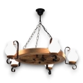 Brilagi - Lustr na řetězu ROATA 5xE14/40W/230V pr. 70 cm buk