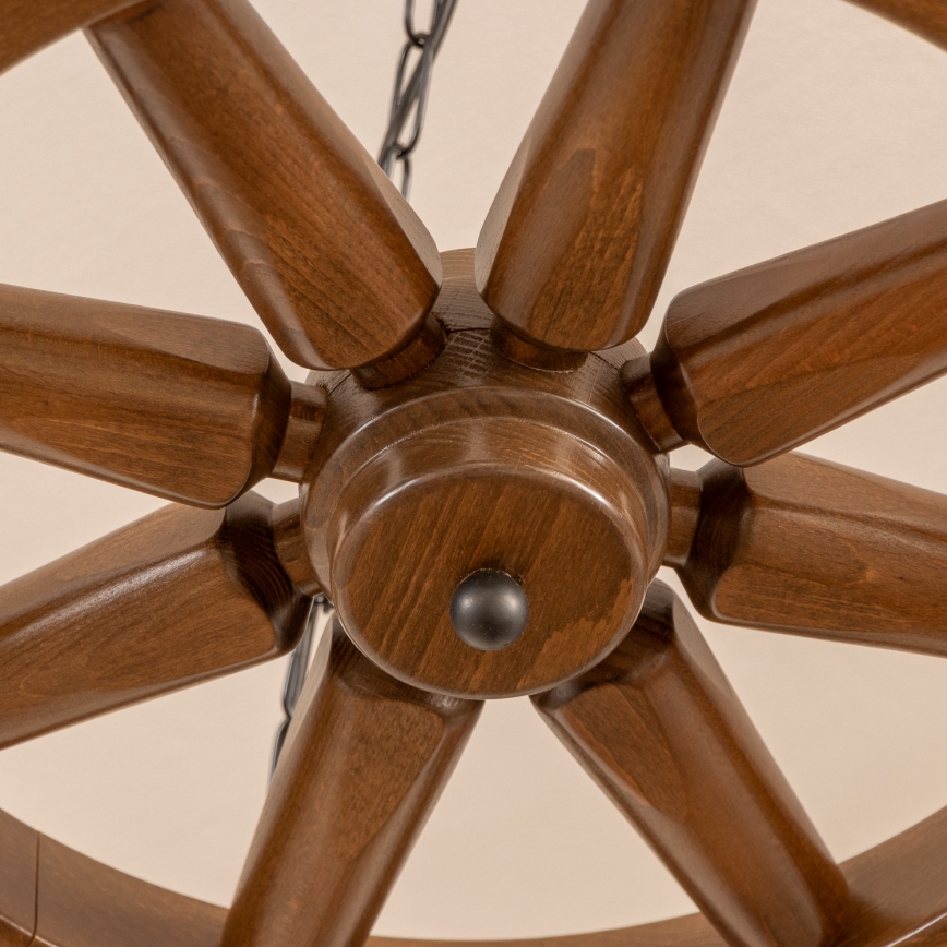 Brilagi - Lustr na řetězu ROATA 5xE14/40W/230V pr. 70 cm buk/ořech