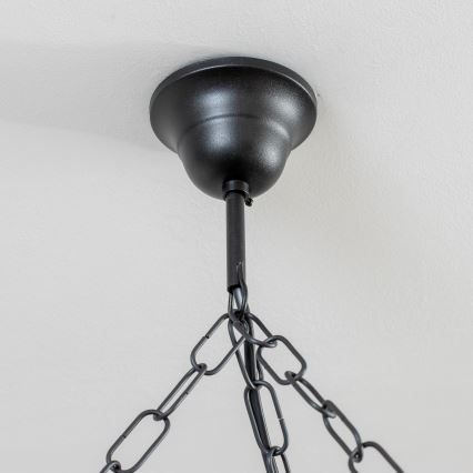 Brilagi - Lustr na řetězu ROATA 6xE14/40W/230V pr. 70 cm buk