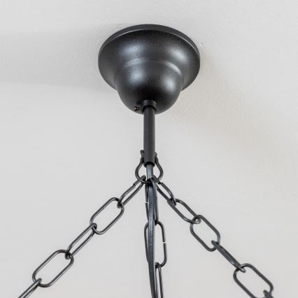 Brilagi - Lustr na řetězu ROATA 6xE14/40W/230V pr. 70 cm buk/ořech