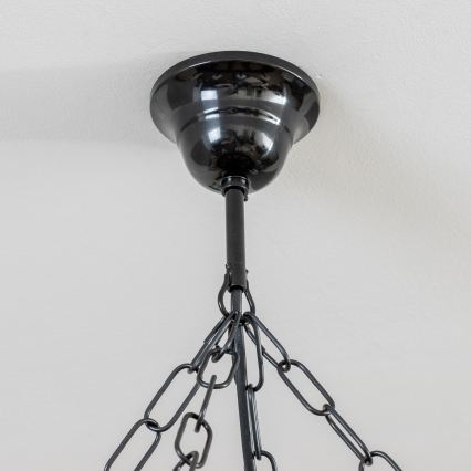 Brilagi - Lustr na řetězu ROATA 8xE14/40W/230V pr. 70 cm buk/ořech