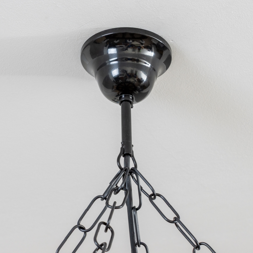 Brilagi - Lustr na řetězu ROATA 8xE14/40W/230V pr. 70 cm buk/ořech