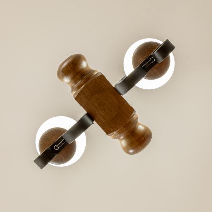 Brilagi - Lustr na řetězu RUSTIC 2xE14/40W/230V buk/ořech