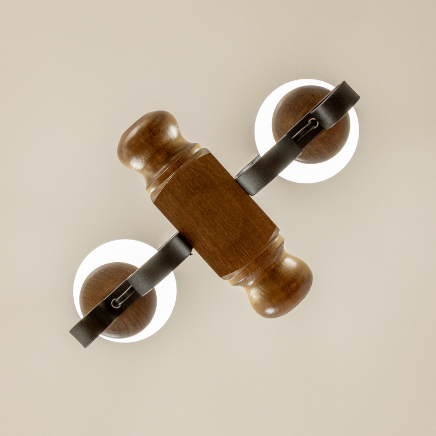 Brilagi - Lustr na řetězu RUSTIC 2xE14/40W/230V buk/ořech