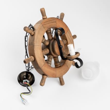 Brilagi - Lustr na řetězu TIMONA 2xE14/40W/230V buk